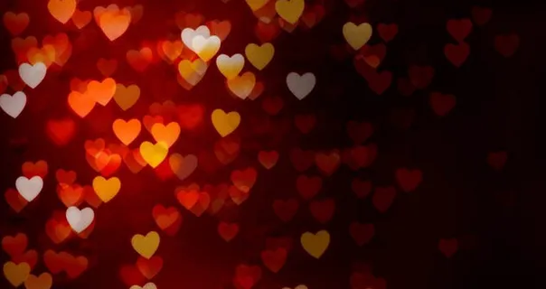 心形的LED屏幕视频背景素材