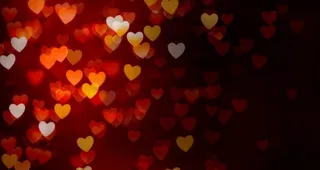 心形的LED屏幕视频背景素材