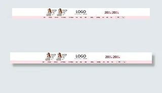 时尚经典综合店招模板淘宝店招女装