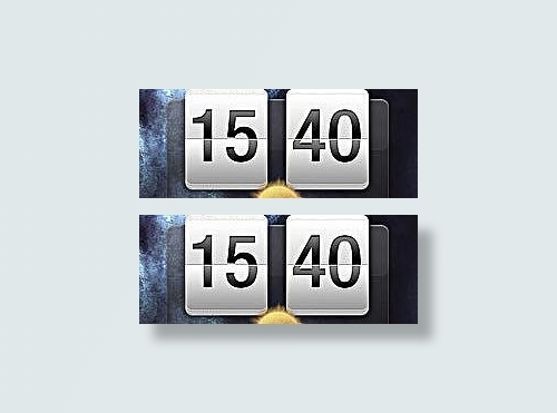 时间与天气界面psd分层素材