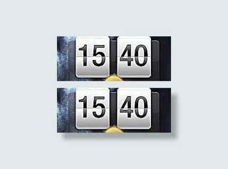 时间与天气界面psd分层素材