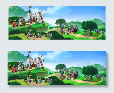 乐高积木城堡海报