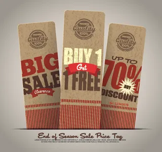 复古销售标牌设计矢量素材-1