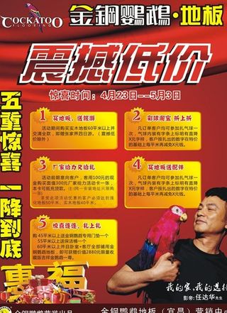 金刚鹦鹉地板图片