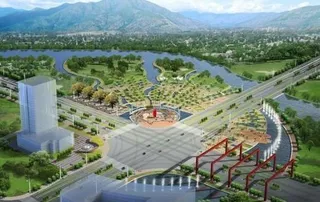 十字路口鸟瞰图 下载