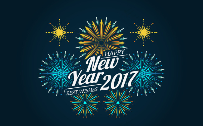 2017古典风格装饰烟花背景ai矢量模版下载