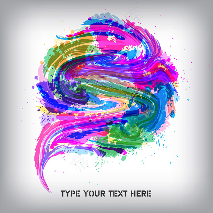 在油漆颜料模式01矢量