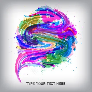 在油漆颜料模式01矢量