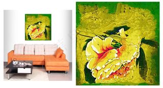 室内装饰画抽象花卉