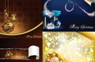 美丽的圣诞节元素矢量