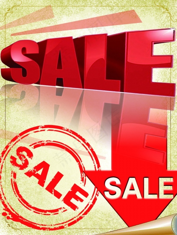 商场降价sale源文件psd模版下载