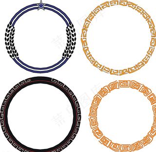 古典圆形边框图片