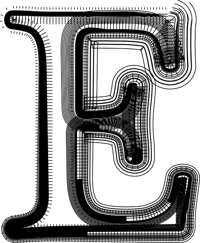 字体说明字母Eeps,ai矢量模版下载