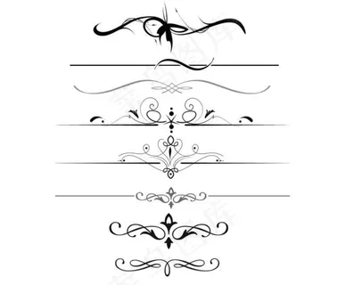 时尚的细花纹边框装饰PS笔刷