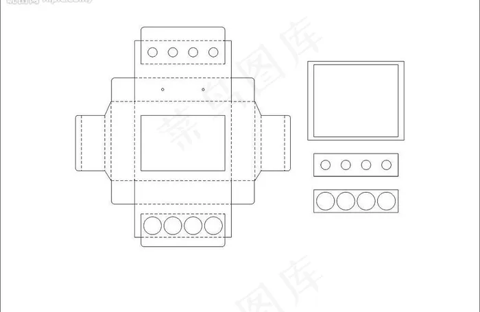 包装结构图片ai矢量模版下载