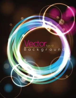 光线组成的框框矢量素材二