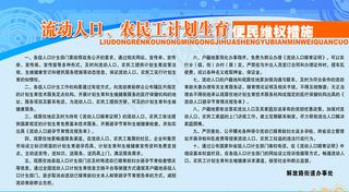 农民工计生展板图片