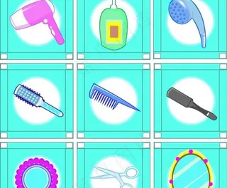 理发美发店用品图片