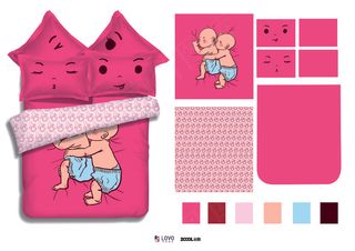 可爱卡通儿童婴儿插画图案