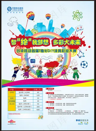 中国移动彩绘大赛矢量素材 CD