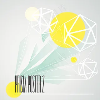 抽象棱镜海报图片