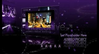 暗紫色都市素材动态特效