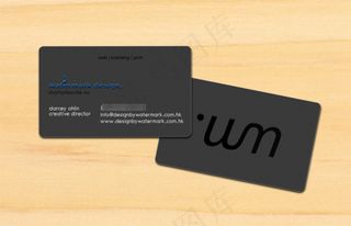 黑色名片模板