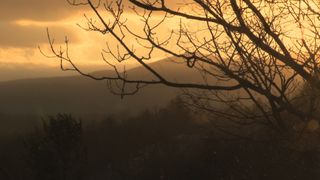 雪落在夕阳股票视频 视频免费下载