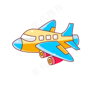 六一儿童节卡通飞机,免抠元素