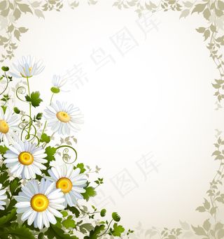 矢量春天花朵海报设计