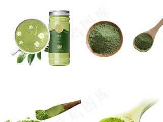 绿色抹茶粉png图片免抠素材