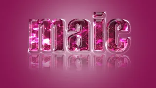 maic花瓣艺术字体设计