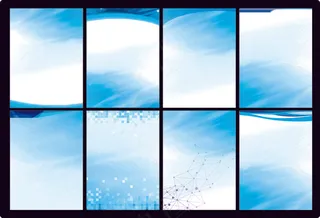 蓝色制度牌展板