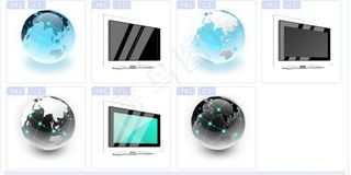 地球显示器图标下载