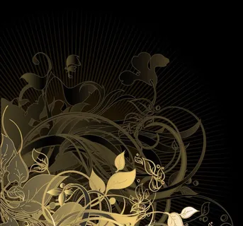 金色欧式花纹底纹图片