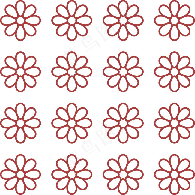 花纹设计ai矢量模版下载