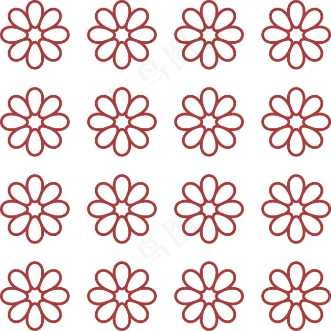 花纹设计ai矢量模版下载
