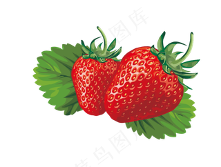 高清草莓水果PNG免扣背景素材