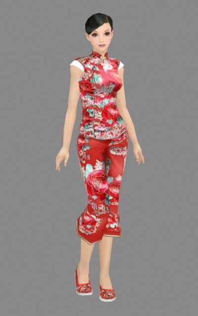 3d美女人物