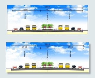 38米道路断面图图片