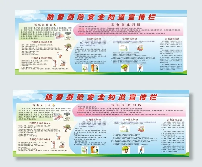 防雷电cdr矢量模版下载