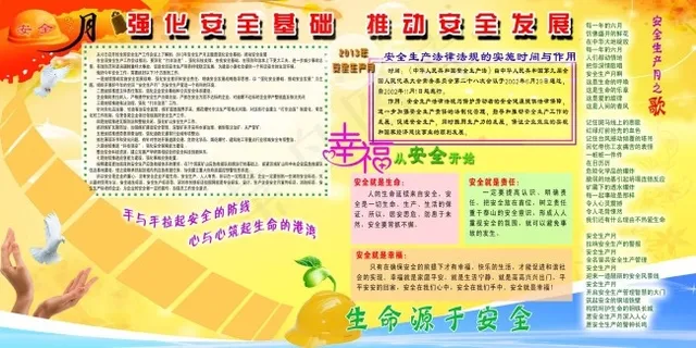 中学生安全可下载PS展板