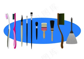 各种刷子和牙刷