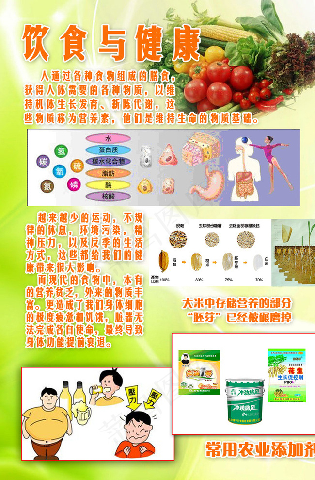 一生健康宣传册图片psd模版下载