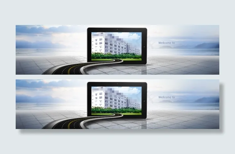 科技banner分层素材 网页素材psd模版下载