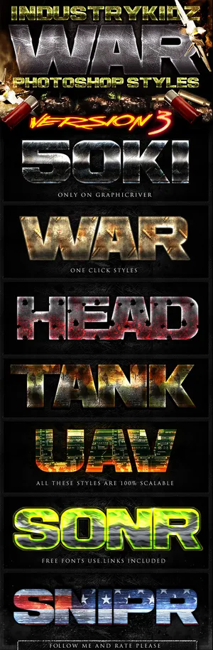 炫酷高端立体3D特效艺术字体(2)