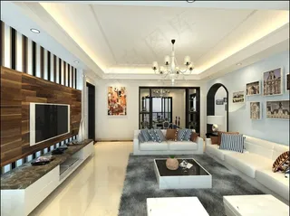 电视背景墙装修设计效果图