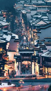 古秦淮旅游景点高清摄影图片