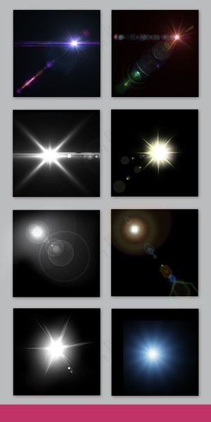 各类光效光晕素材设计