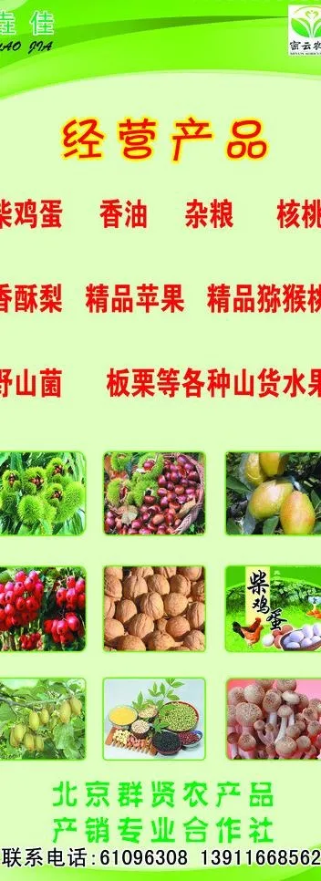 农产品展架图片(2268X5669(DPI:72))psd模版下载